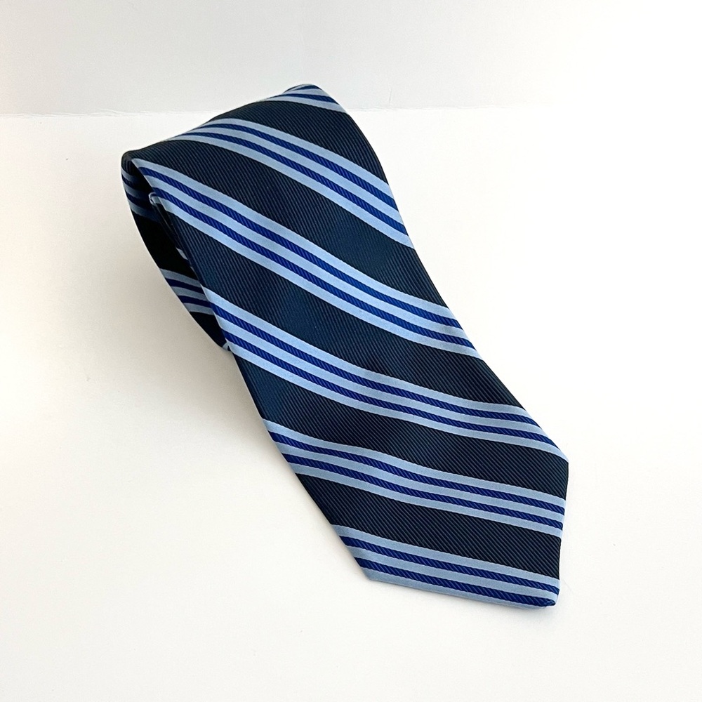 Brooks Brother Striped 100% Silk Makers Tie